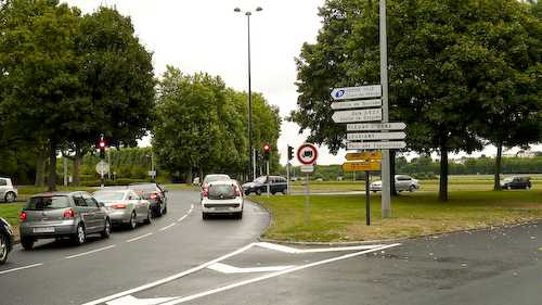 Caen circuit: the west hairpin