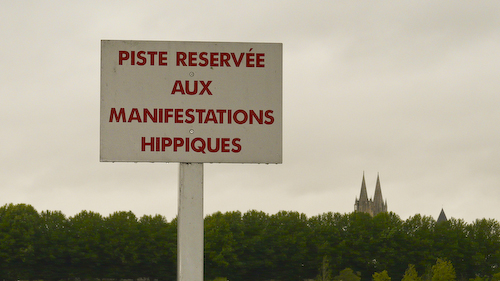 Caen circuit: hippodrome sign