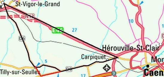 Caen 1908-1910 circuit map