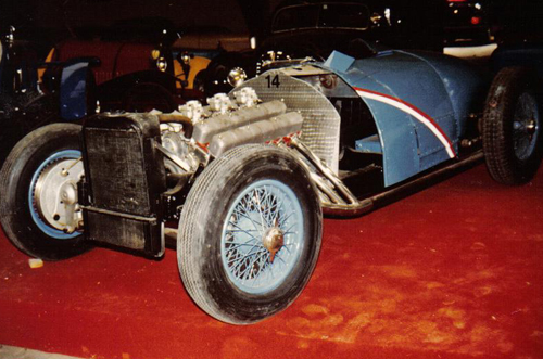 Delahaye 145 no. 48775 in the eighties, front view