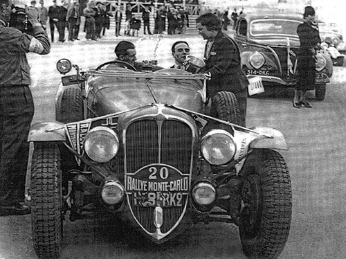 Ren Le Begue, 1937 Monte Carlo Rally