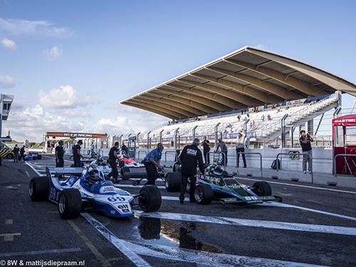 John of B, Ligier JS11/15, Manfredo Rossi, Lotus 80, Tommy Dreelan, Williams FW08, Frank Lyons, McLaren M26, 2015 Zandvoort Historic GP