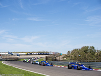 Michael Lyons leading the field at the 2015 Zandvoort Historic GP