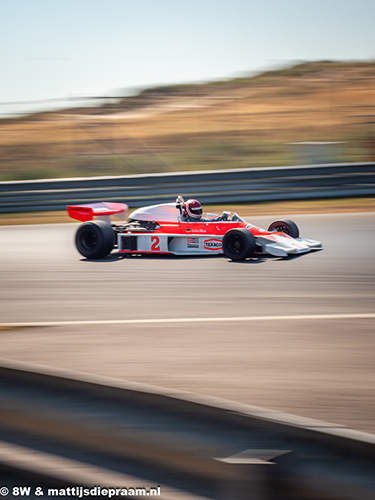 Lukas Halusa, McLaren M23, 2023 Zandvoort Historic GP