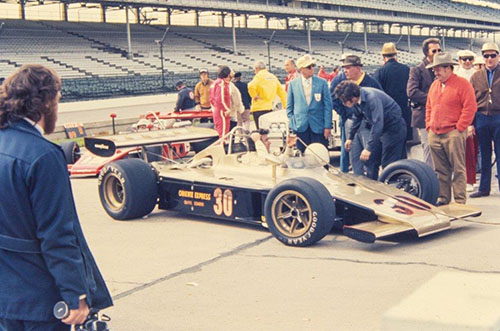 Jerry Karl, Smokey Yunick Twinturbo Chevy, Indianapolis 1973