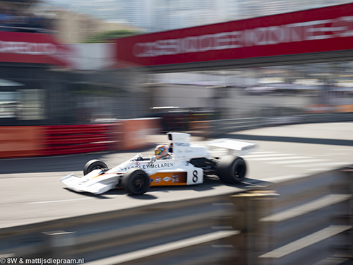 Stuart Hall, McLaren M23, 2018 Monaco GP Historique