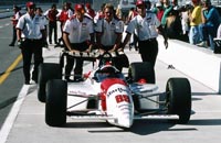 Emerson Fittipaldi, 1995 Indianapolis 500 practice, May 15, 1995