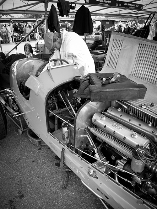 ERA paddock, Goodwood Revival 2012