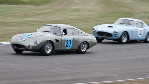 Wolfgang Friedrichs/David Clark, Aston Martin Project 212, Marc Devis/Vern Schuppan, Ferrari 250 GT SWB, Goodwood Revival 2012