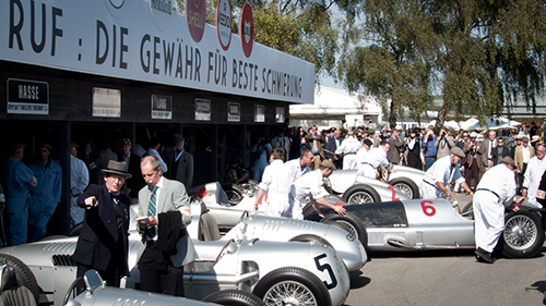 Mercedes and Auto Union demo, Goodwood Revival 2012