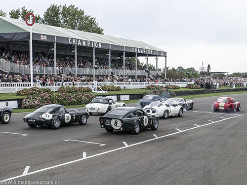 RAC TT Celebration, start, 2014 Goodwood Revival