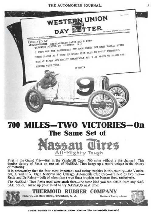 Nassau tires advertisement