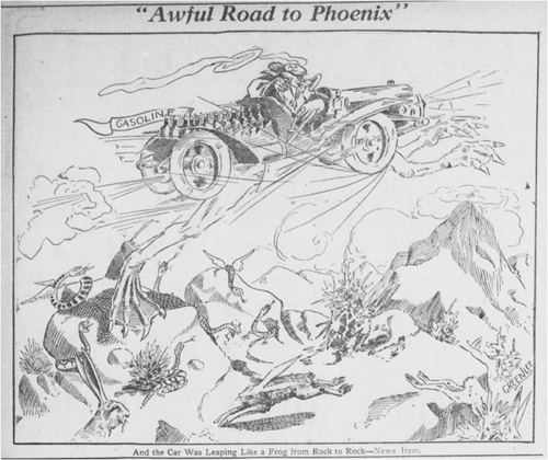 LA to Phoenix cartoon