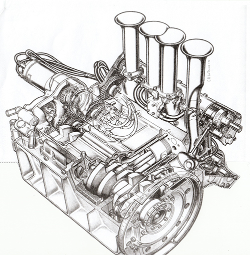 Scarab Grand Prix Engine as raced