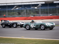 Wolfgang Friedrichs, Aston Martin DBR1, Benjamin Eastick/Michael Quinn, Jaguar D-type, Silverstone Classic 2013