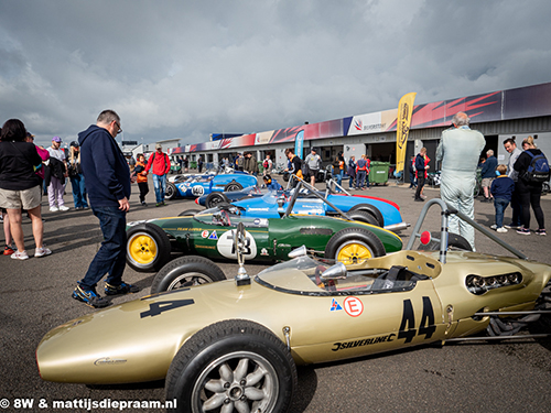 Formula Junior paddock, 2023 Silverstone Festival